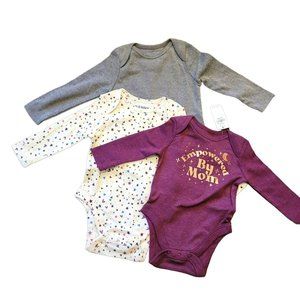 Old Navy Baby Girl One Piece Set Empowered by Mom 0-12 Months NWT JJ3061